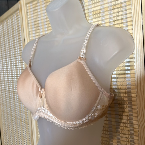 Fantasie Rebecca Molded Bra Nude/Cream Underwire Lace Trim 34D - Picture 5 of 16